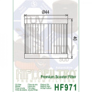 HIFLO Ölfilter passend für Hyosung GPS 125...