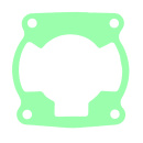 Dichtung Zylinderfuß passend für Kawasaki KX...