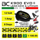 Batterieladegerät BC K900 EVO+ 12V + CAN-Bus + LI 1,2Ah bis 100Ah Aufladung