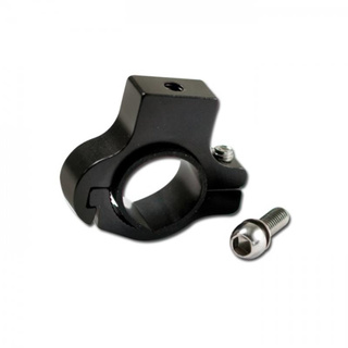 Adapter für Scheinwerfer, Halteschelle Universal, schwarz Alu, Durchmesser 22-25mm