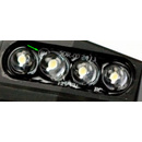 LED-Kennzeichenbeleuchtung, Alu, schwarz, E-geprüft