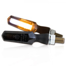 LED-Blinker Standlichtkombi, schwarz, Alu, Paar, getönt, E-geprüft