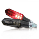 LED-Blinker Rücklichtkombi, schwarz, ABS, Paar, getönt, E-geprüft