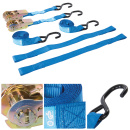 Zurrgurte 2 x Motorrad Spanngurte mit Ratsche + 2 x...