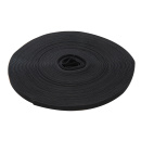 Doppelseitiges Klettband schwarz 10 mm x 25 m