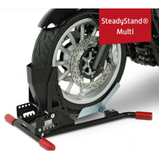 Montageständer Steadystand Multi, schwarz, Reifenbreite 90-200 mm, Reifen Ø 15-21 Zoll