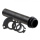 Gasgriff Drehhülse, Set mit 3 Zugscheiben, ABS, schwarz, Innendurchmesser 22mm, L=136 mm