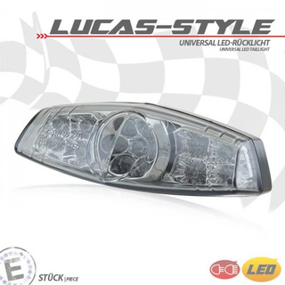 LED - Rücklicht / Bremslicht Lucas-Style  mit KZB getönt E-geprüft