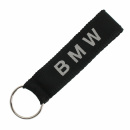 Schlüsselanhänger Keyring BMW Aufschrift schwarz