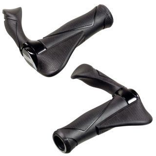 Premium Fahrrad Griffe ergonomisch mit Bar Ends und Handballenauflage