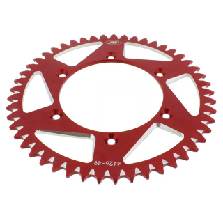 Alu- Kettenrad 49Z rot passend für Suzuki DR-Z 400  Bj. 2000-2008