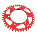 Alu- Kettenrad 42Z rot passend für Kawasaki KLX 230...