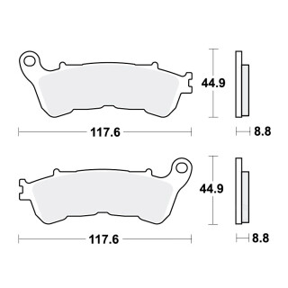 TRW Bremsbeläge passend für Honda XL 700 Transalp  Bj. 2008-2013