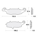 TRW Bremsbeläge passend für Kawasaki KLV 1000...
