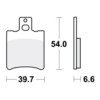 TRW Bremsbeläge passend vorn für Atala/Rizzato Carosello 25  Bj. 1999-2001