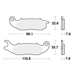 TRW Bremsbeläge passend vorn für HM-Moto CRE-B 125 RR  Bj. 2011-2013