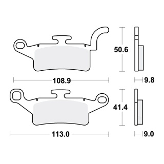 TRW Bremsbeläge passend vorn für Yamaha HW 150 Xenter  Bj. 2012-2018