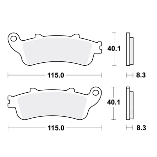 TRW SV Bremsbeläge passend vorn für Honda ST 1100 Pan European  Bj. 1996-2001