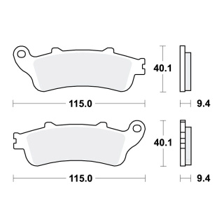 TRW Bremsbeläge passend vorn für Honda FES 250 Foresight  Bj. 1998-2005