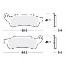 TRW Bremsbeläge passend vorn für Honda FES 250...