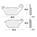 TRW Bremsbeläge passend vorn für Yamaha GPD 125...