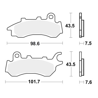 TRW Bremsbeläge passend vorn für Honda CB 125 F CBS  Bj. 2017-2020