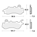 TRW Bremsbeläge passend vorn für Honda CB 125 F...