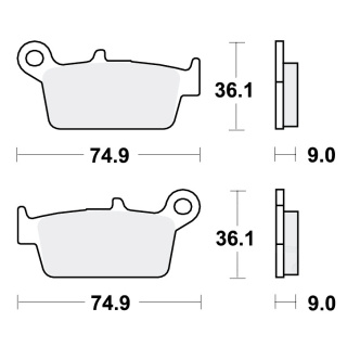 TRW Bremsbeläge passend vorn für Peugeot SV 50 DT  Bj. 1997-1998