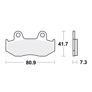 TRW Bremsbeläge passend vorn für Honda CR 125 R  Bj. 1984-1986