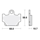 TRW Bremsbeläge passend vorn für Yamaha XT 600...