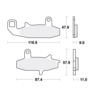TRW Bremsbeläge passend vorn für Suzuki DR 750 Big  Bj. 1988-1989