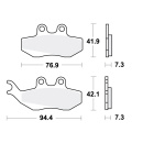 TRW Bremsbeläge passend vorn für Beta RR 125...