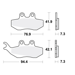 TRW Bremsbeläge passend vorn für Beta RR 520  Bj. 2010-2011