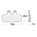 TRW Bremsbeläge passend vorn für Honda CA 125...