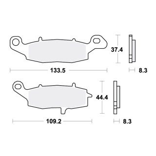 TRW Bremsbeläge passend vorn für CFMOTO NK 650  Bj. 2014-2015