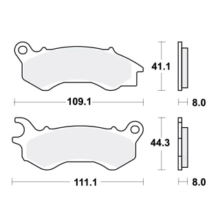 TRW Bremsbeläge passend vorn für Honda NHX 110 Lead  Bj. 2010-2013