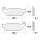 TRW SV Bremsbeläge passend vorn für Kymco Grand Dink 300 i  Bj. 2012-2021