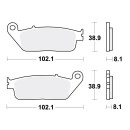 TRW SV Bremsbeläge passend vorn für Yamaha XC...