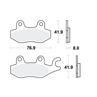 TRW SV Bremsbeläge passend vorn für Suzuki LT-R 450 Quadracer  Bj. 2006-2012