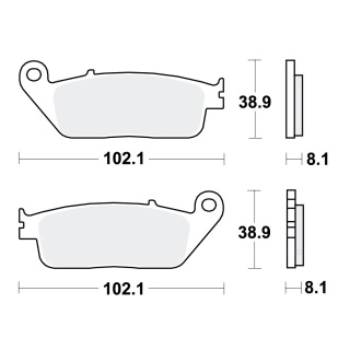TRW TRQ Bremsbeläge passend vorn für Yamaha WR 250 X  Bj. 2008-2015