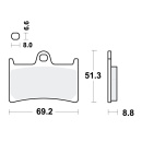 TRW TRQ Bremsbeläge passend vorn für Yamaha...
