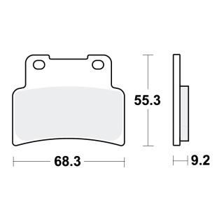 TRW TRQ Bremsbeläge passend vorn für Yamaha YZF-R 125  Bj. 2014-2021