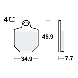 TRW TRQ Bremsbeläge passend vorn für HM-Moto CRM-F 450 X  Bj. 2007-2009