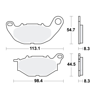 TRW TRQ Bremsbeläge passend vorn für Yamaha YZF-R3 320  Bj. 2015-2022