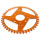 Alu- Kettenrad JMP 46Z orange passend für Honda XL 125 V Varadero  Bj. 2001-2013