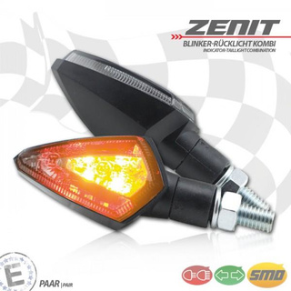 LED - Blinker Rücklicht Kombi ABS M8 Paar L 53 x T 30 x H 27 mm getönt E-geprüft