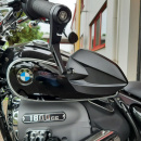 Alu Lenkerendenspiegel "STORM 10" verstellbarer Arm 30 mm Klemmung E-geprüft