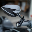 Alu Lenkerendenspiegel "STORM 10" verstellbarer Arm 30 mm Klemmung E-geprüft