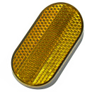 Gabel Reflektor gelb abgerundet 62,5 x 32 mm...