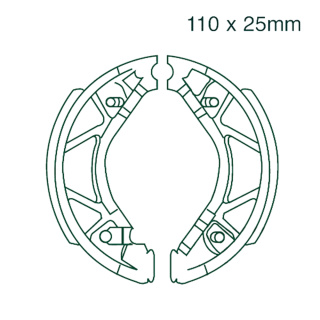 EBC Bremsbacken hinten passend für Yamaha XF 50 Giggle  Bj. 2007-2010